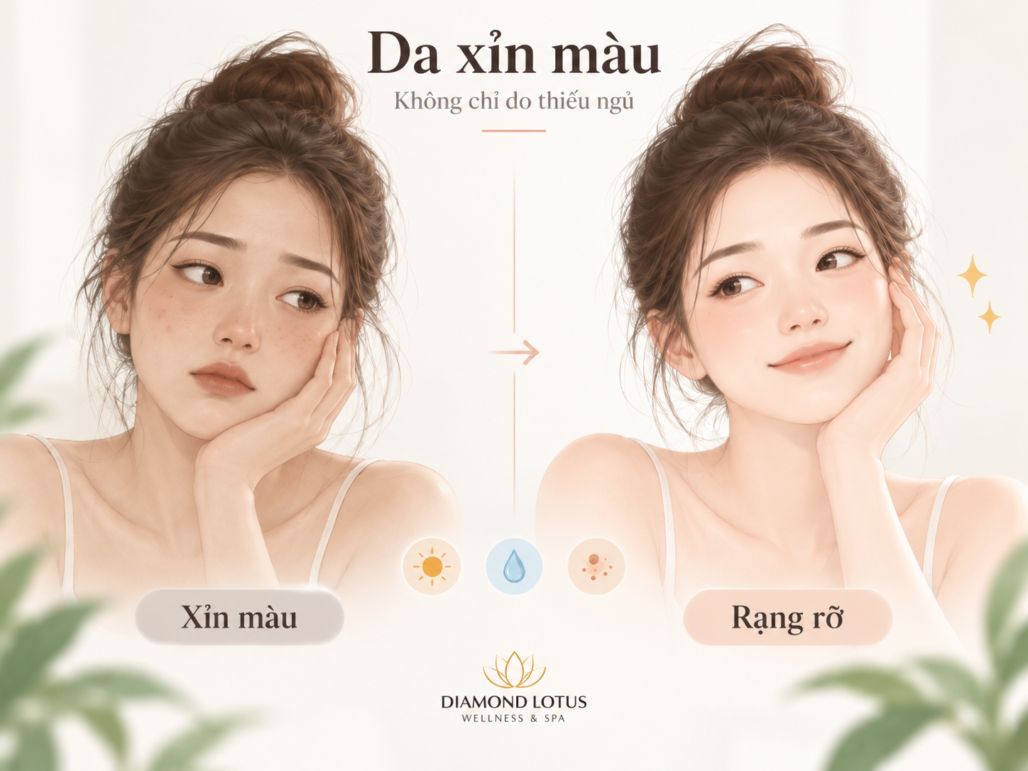 da xỉn màu dù ngủ đủ