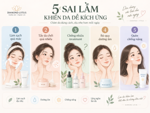 5 sai lầm khiến da dễ kích ứng hơn